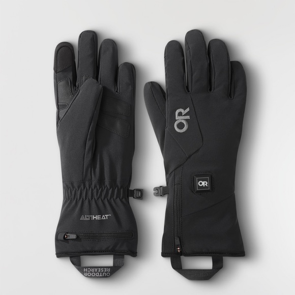 OUTDOOR RESEARCH women’s Black Heated Gloves with Touchscreen Capability - Picture 1 of 16